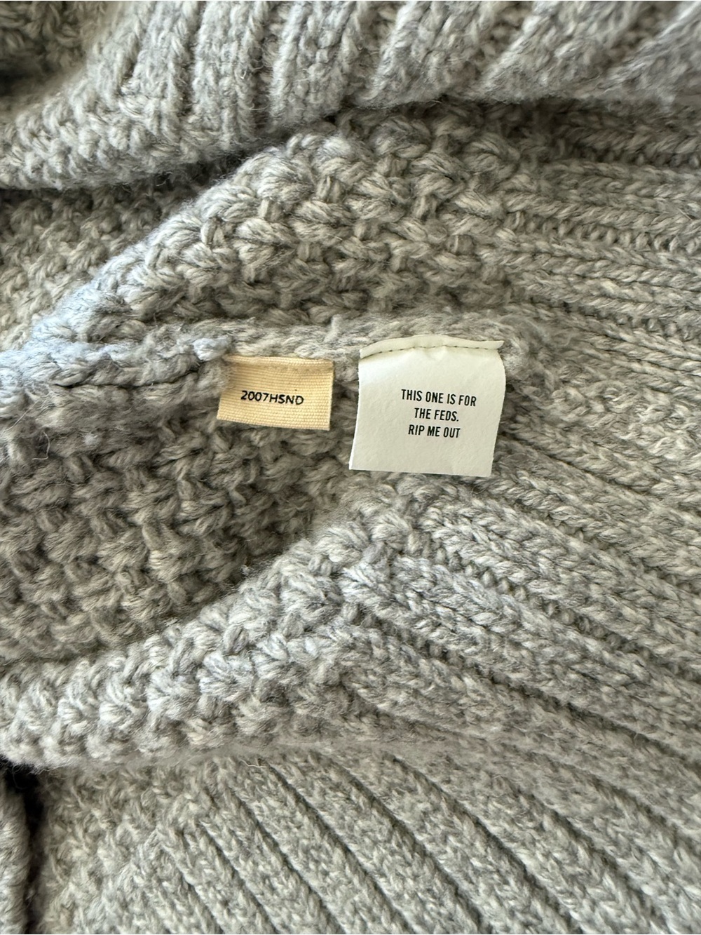 Taylor Stitch The Fisherman Sweater
in Heather Ash - Picture 6 of 10